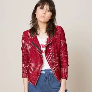 IRO Mepsie Jacket In Red Size 36/Small Preloved